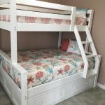 Twin over Full Bunk with Drawers and Angle Style Ladder $964