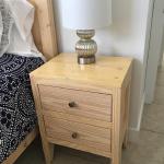 Arizona Nightstand 2 Drawer Natural Finish $279
*Custom Knobs not included comes with wood knobs